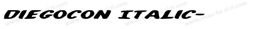 DiegoCon Italic字体转换